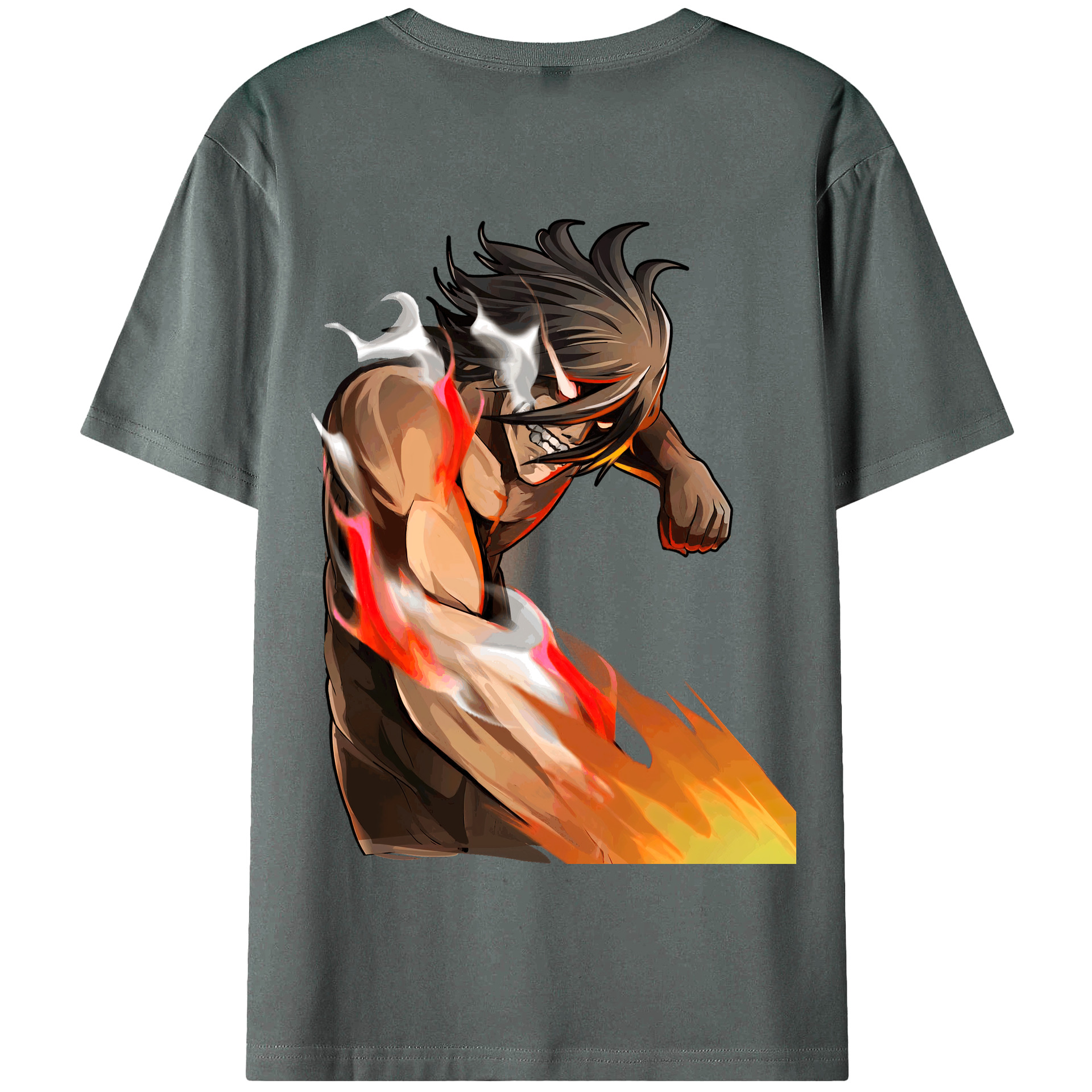 （画像用） 進撃の巨人 Attack on Titan 綿100％半袖Tシャツ（背面プリント）